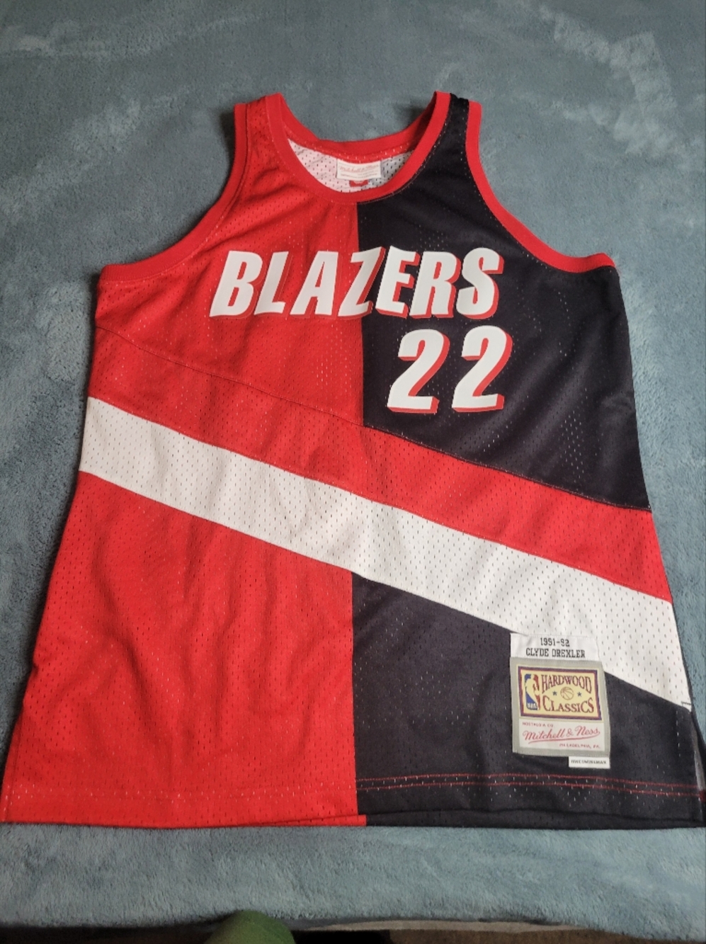 Mitchell & Ness Clyde Drexler Trailblazers 91-92 Split Swingman Jersey